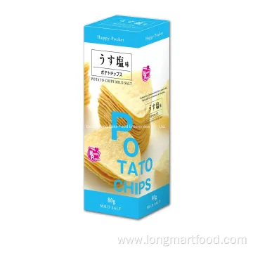 Halal Potato Chips Snack 80g Box Package for Japanese Retailer